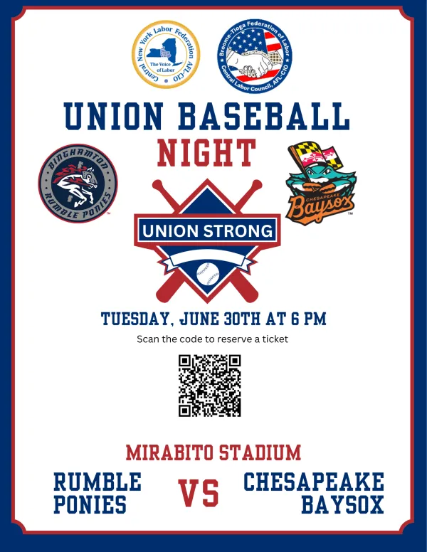 BTCLC Union Baseball Night at the Rumble Ponies - June 30, 2026